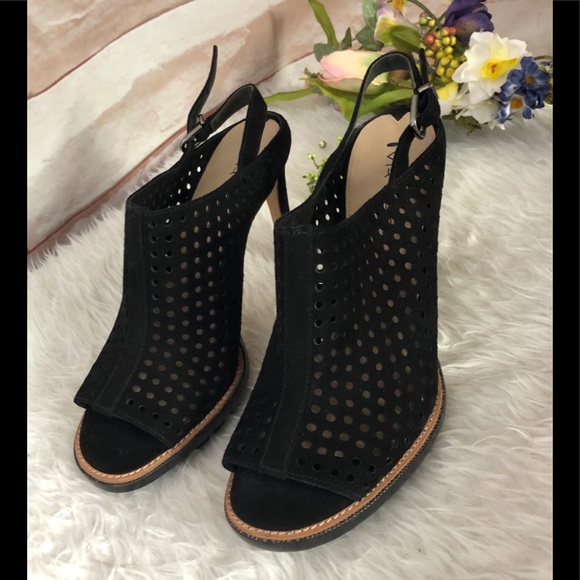 Via Spiga leather suede ankle strap shoes size 8M - Picture 2 of 11